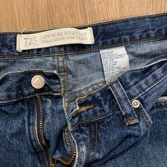 Vintage 725 Originals low rise Bootcut 34x34 - Picture 3 of 3